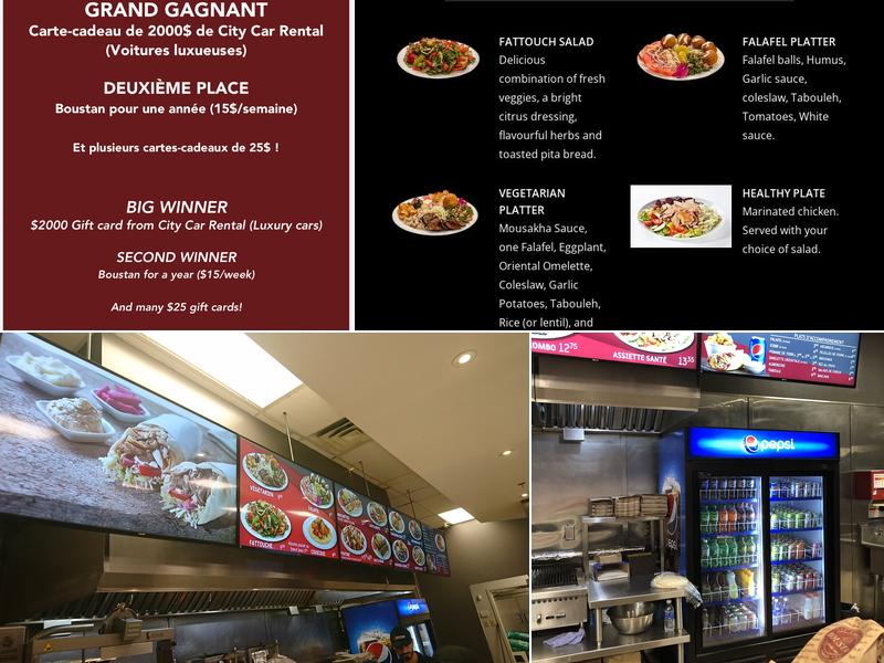 Restaurant Boustan Menu