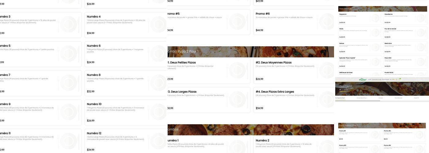 Pizza Capital Menu