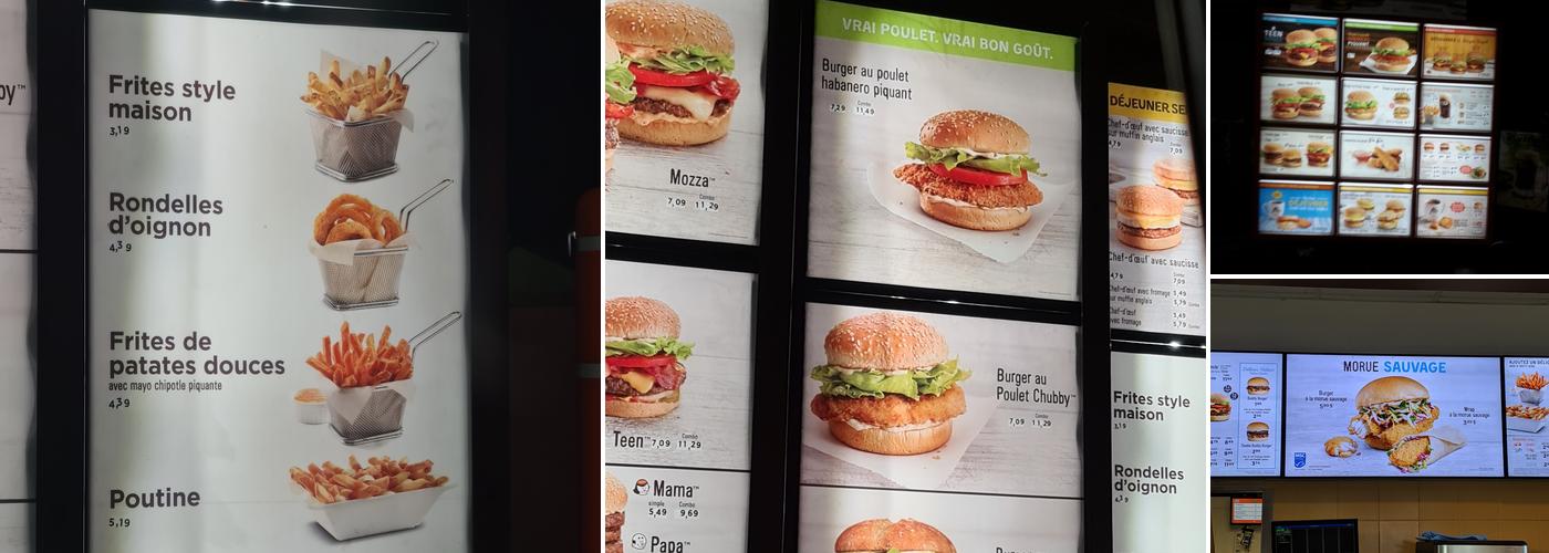 A&W Canada Menu