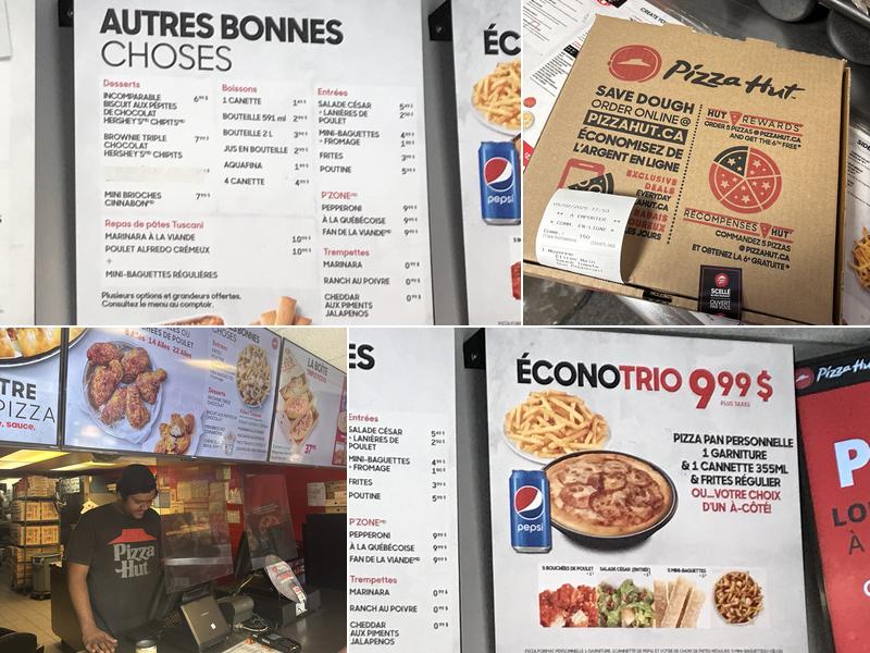 Pizza Hut Menu