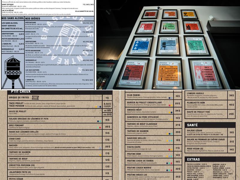 Brasseur de Montréal Menu