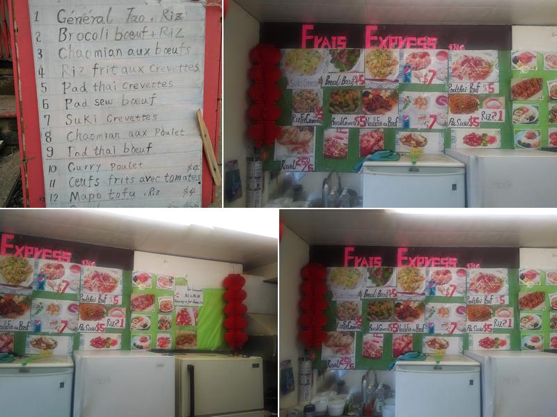 Frais Express Menu
