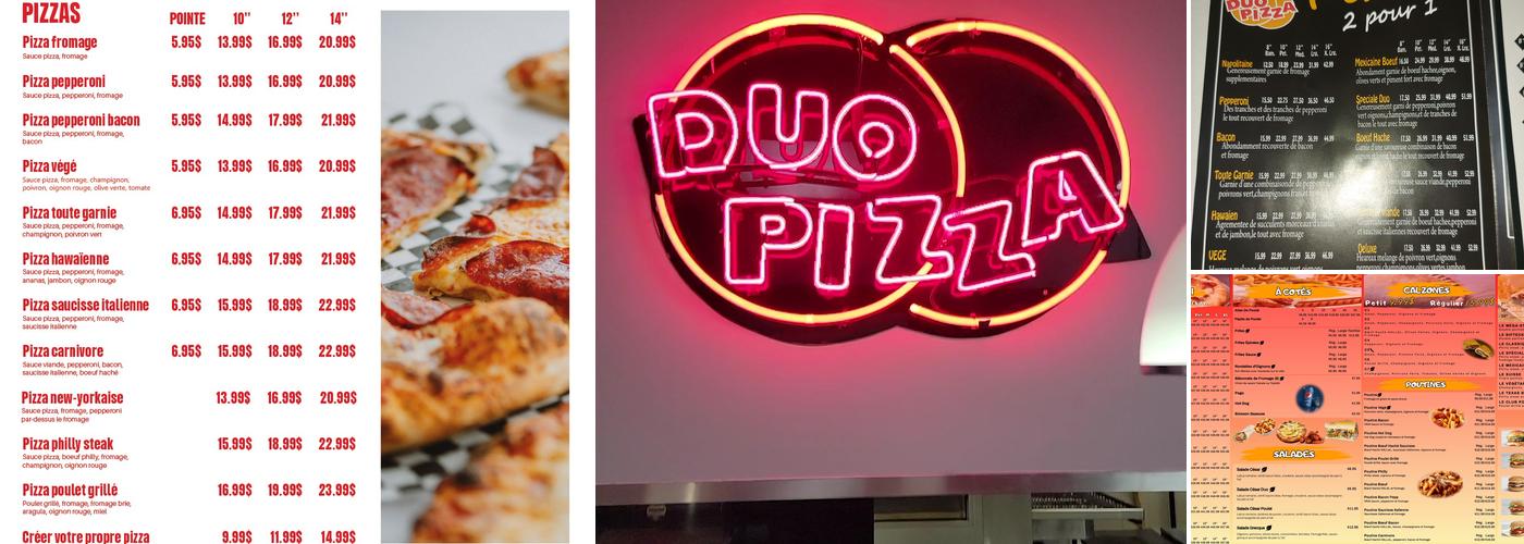 Duo Pizza Menu