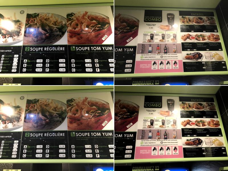 Thai Express Restaurant Saint-Lambert Menu