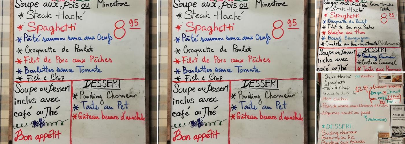 Café Deluxe Vietnamien Menu