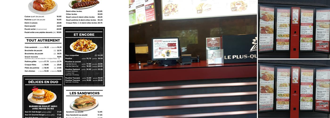 Chicking Menu