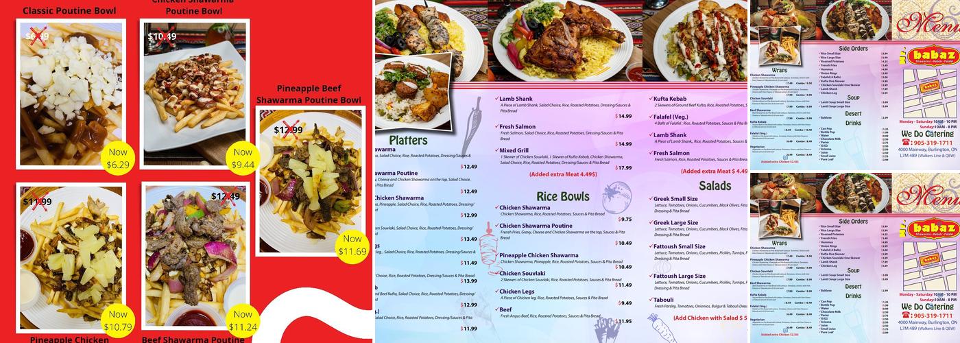 Babaz+ Menu