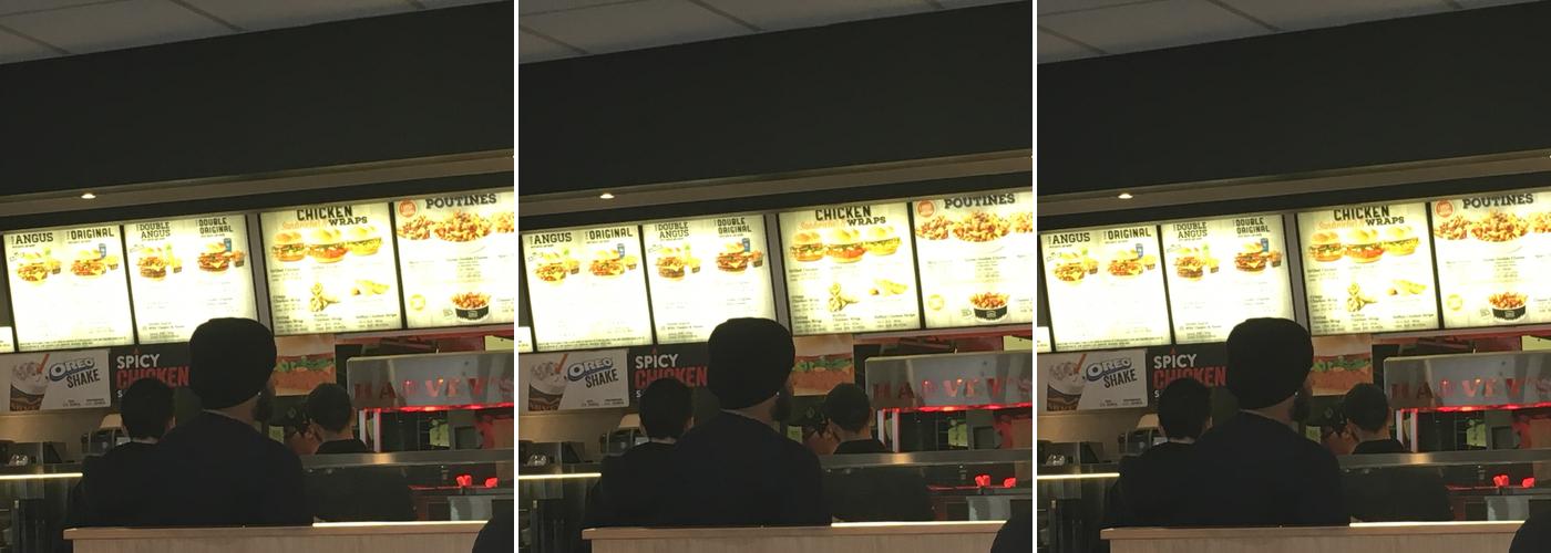 Harvey's Menu