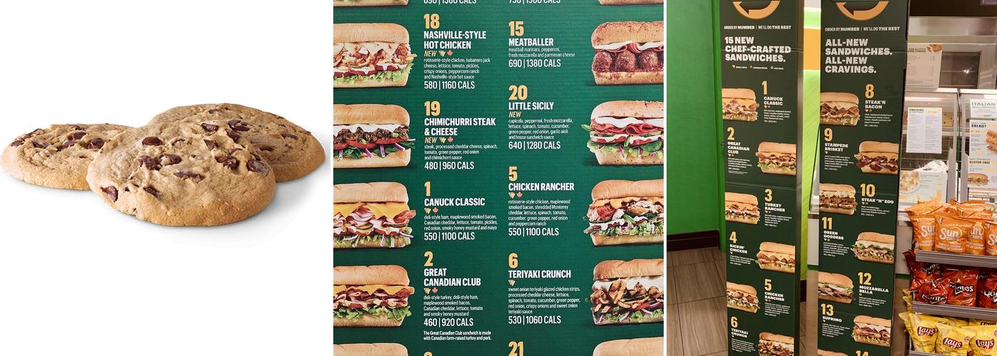 Subway Menu