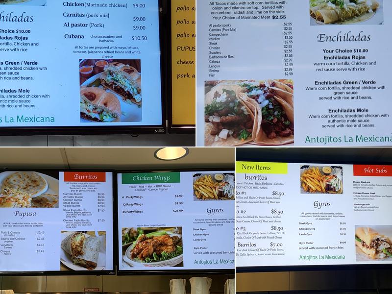 Antojitos La Mexicana Menu