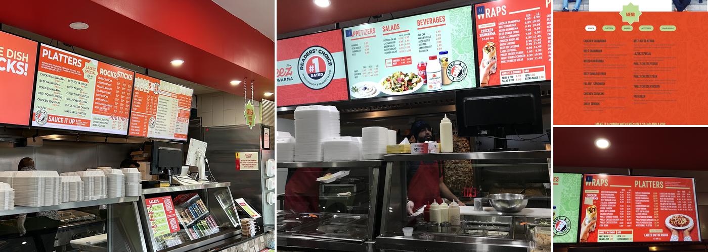 Lazeez Shawarma Menu
