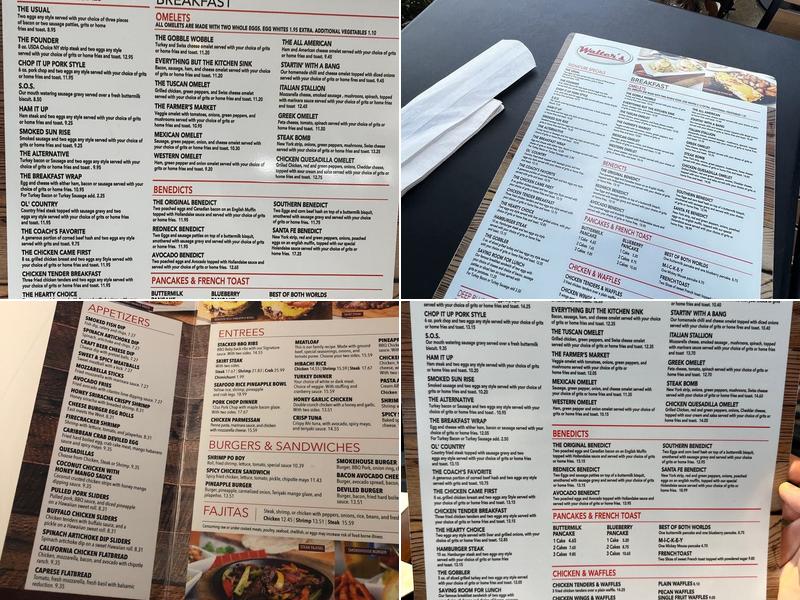 Walter's Catering Menu