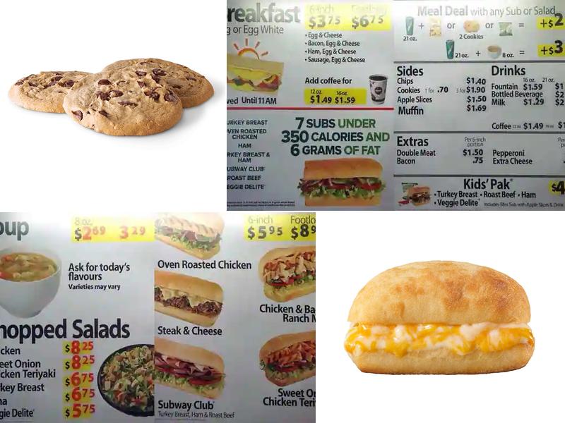 Subway Menu