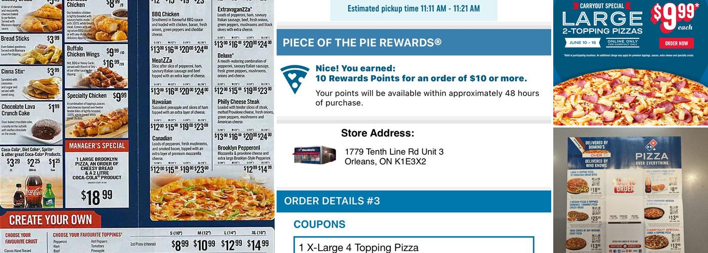 Domino's Pizza Menu