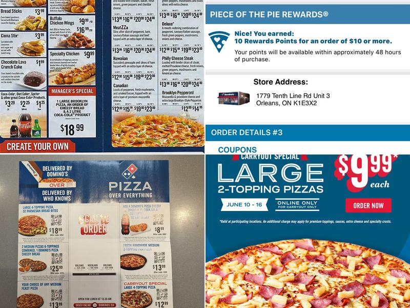 Domino's Pizza Menu