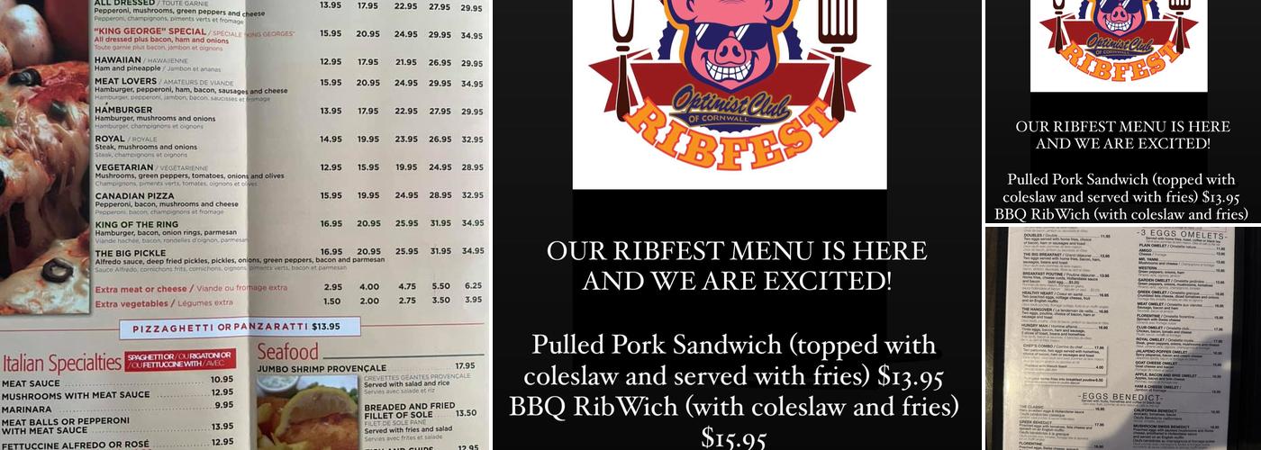 King George Restaurant Menu