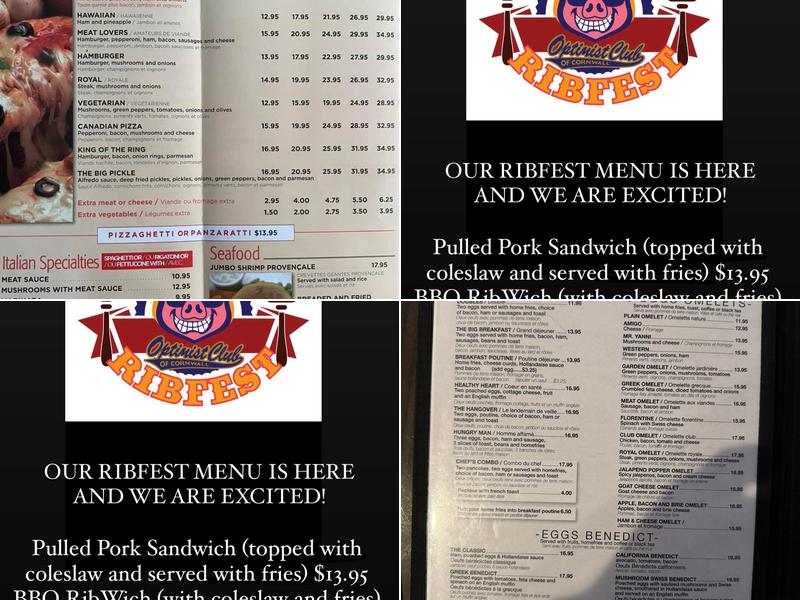 King George Restaurant Menu