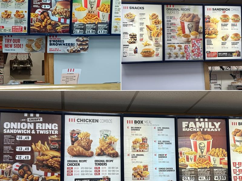 KFC Menu