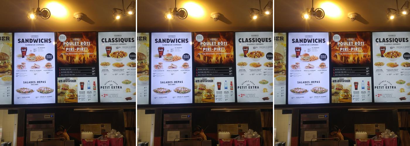 St-Hubert Express Menu