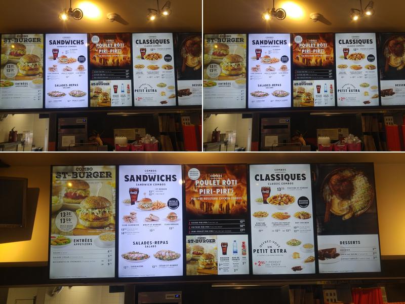 St-Hubert Express Menu