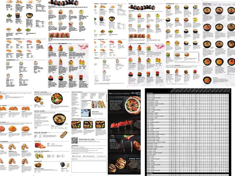 Sushi Shop Menu