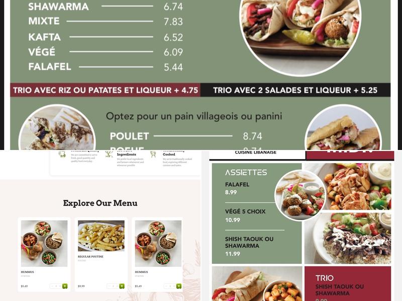 Sarab Menu