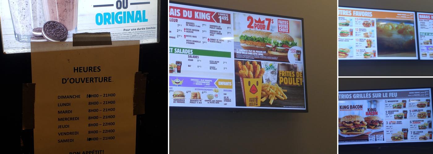 Burger King Menu