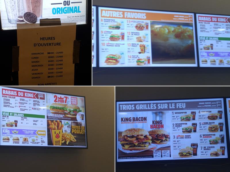 Burger King Menu