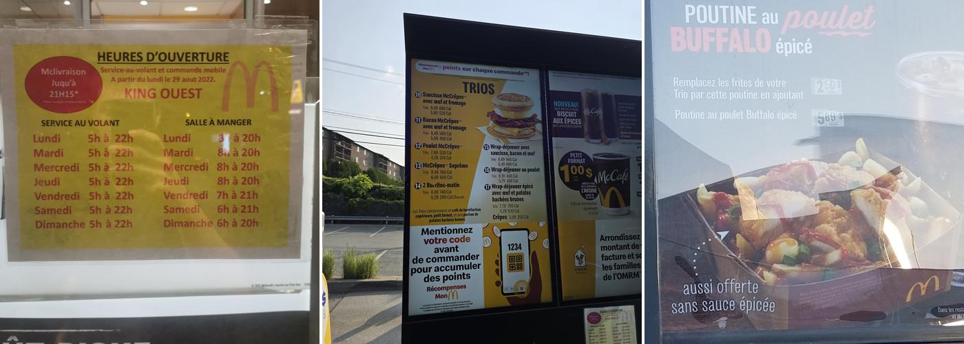 McDonald’s Menu