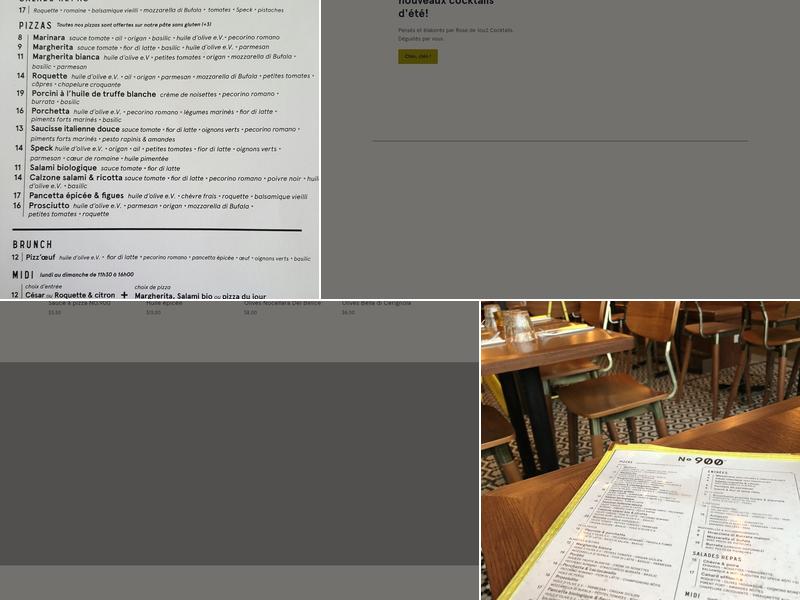 Pizzéria NO.900 - Sherbrooke Menu