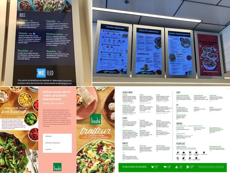 Freshii Menu
