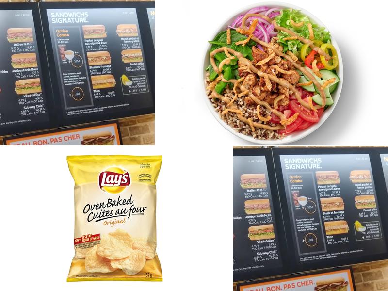 Subway Menu