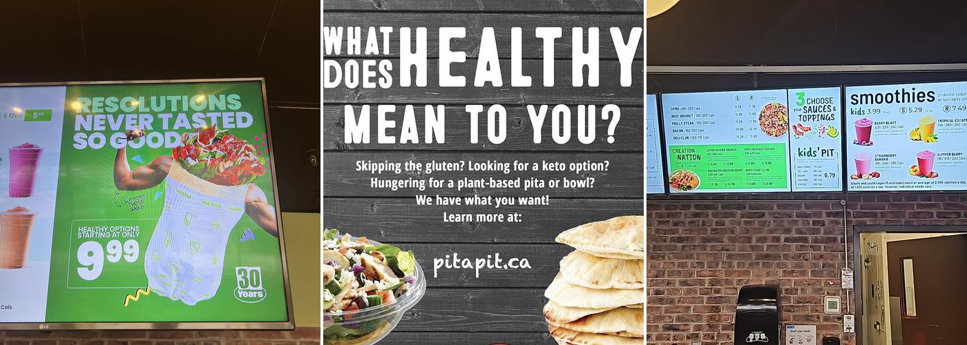Pita Pit Menu
