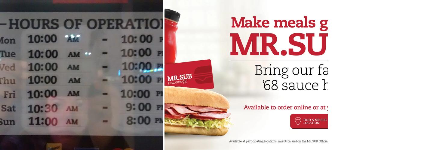 Mr.Sub Menu