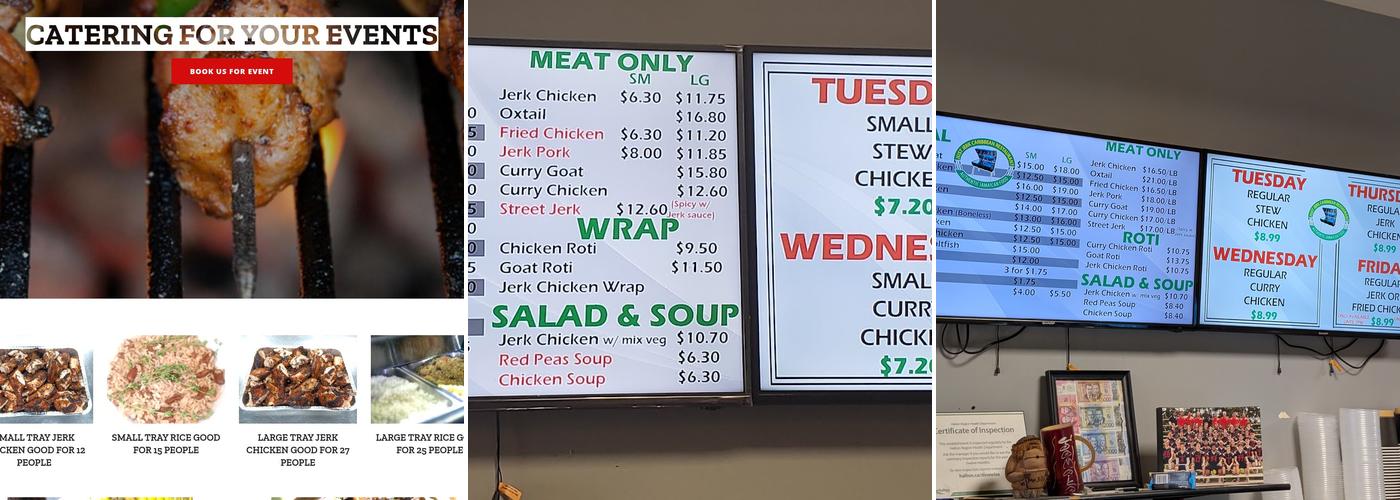 Jusjerk Jamaican Restaurant Menu