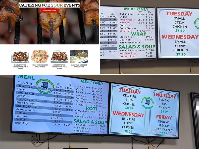 Jusjerk Jamaican Restaurant Menu