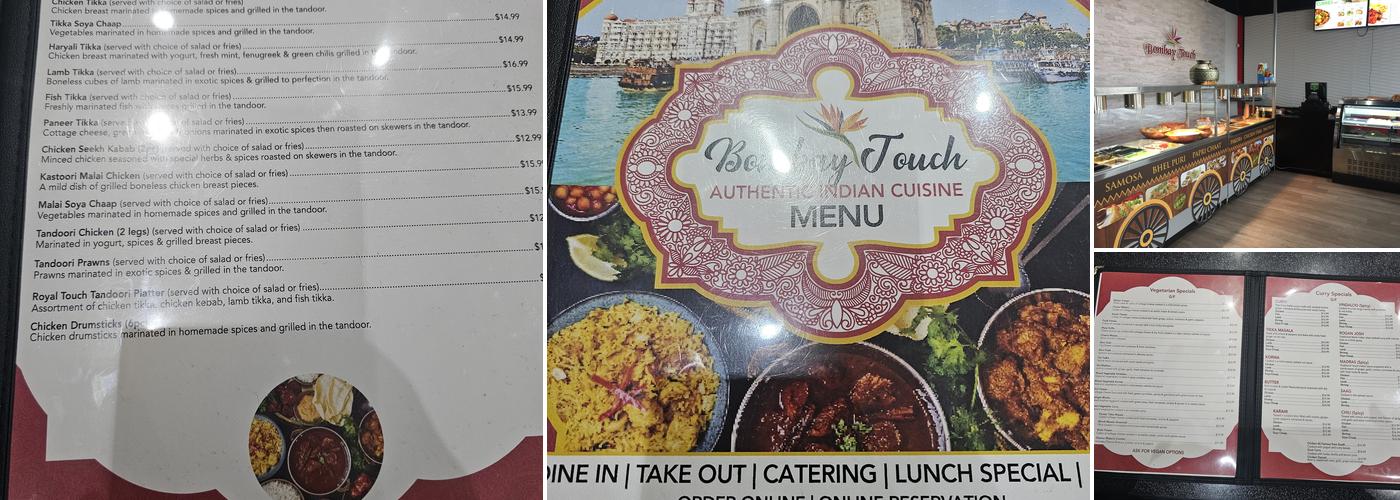 Bombay Touch Menu