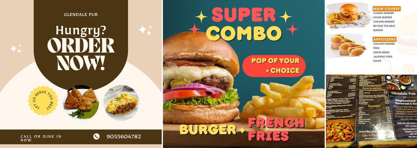 Glendale Pub Menu