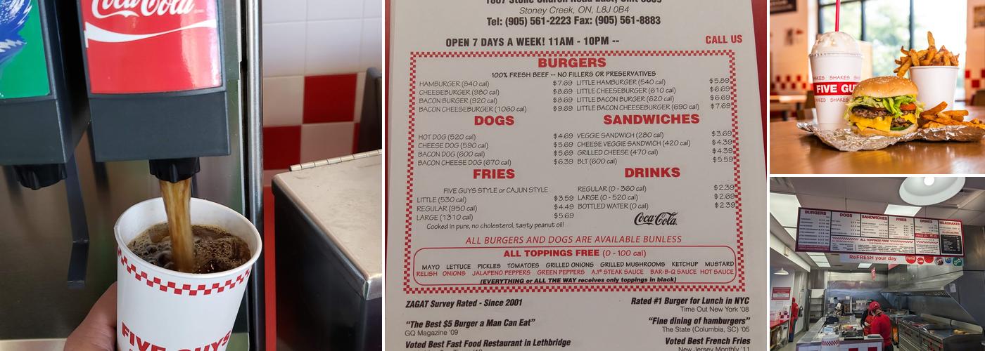 Five Guys Menu