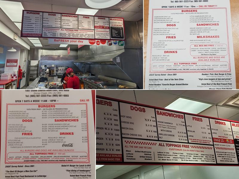 Five Guys Menu