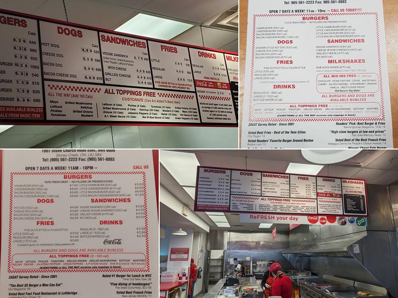 Five Guys Menu