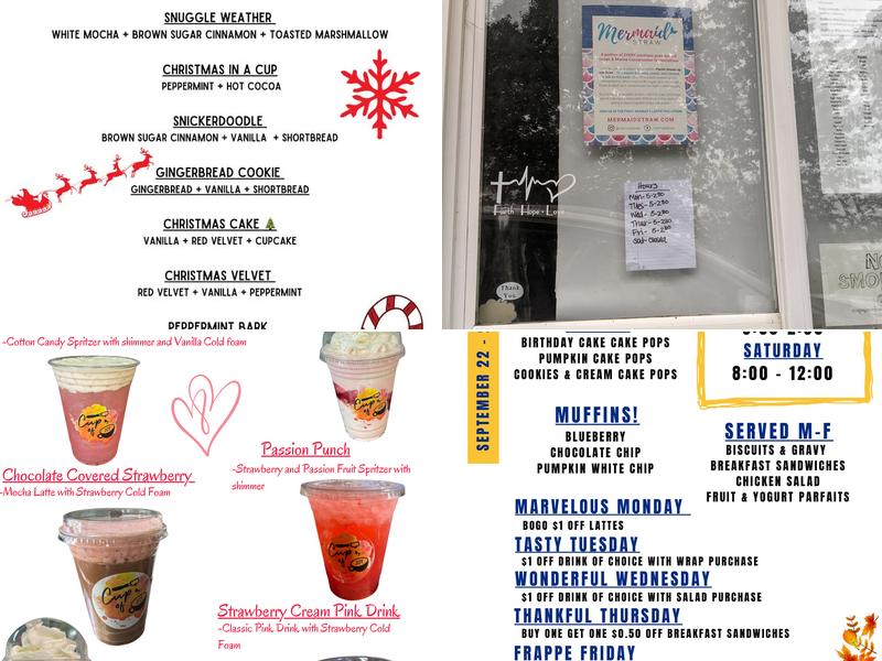Cup of Joy LLC Menu