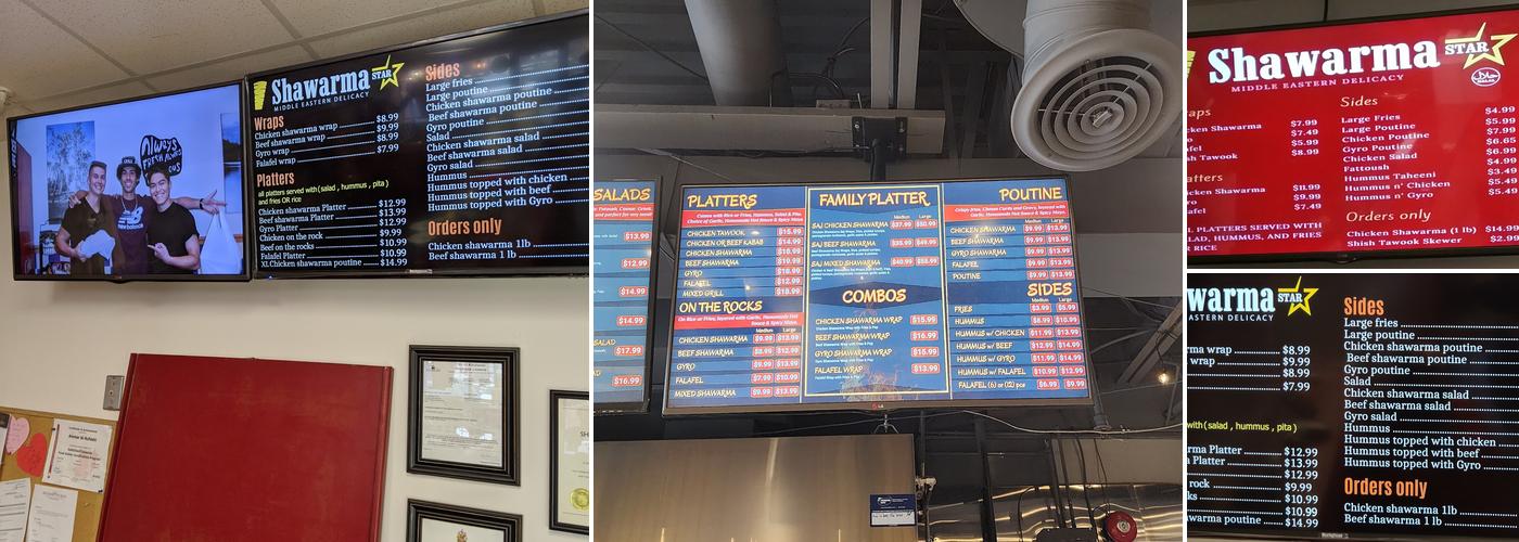 Shawarma Star Menu