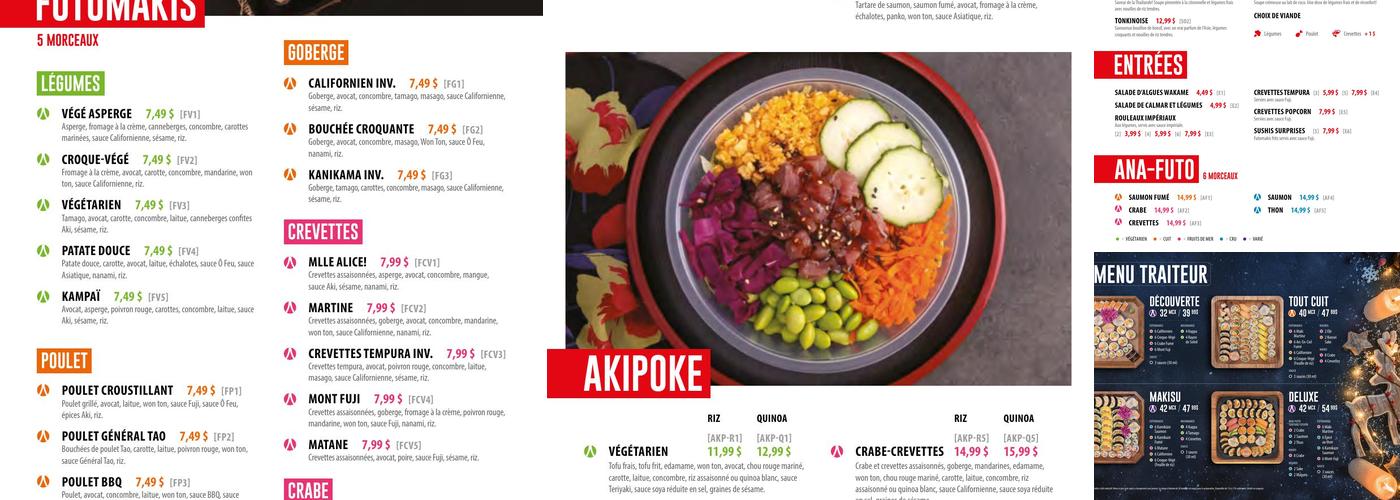 Aki Sushi Menu