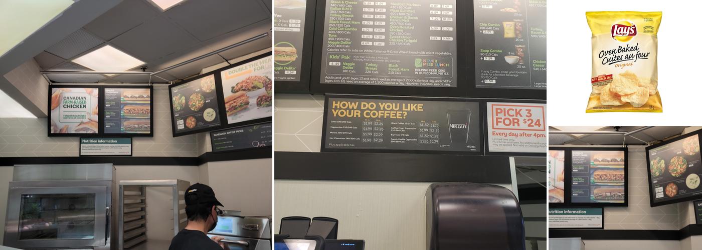 Subway Menu