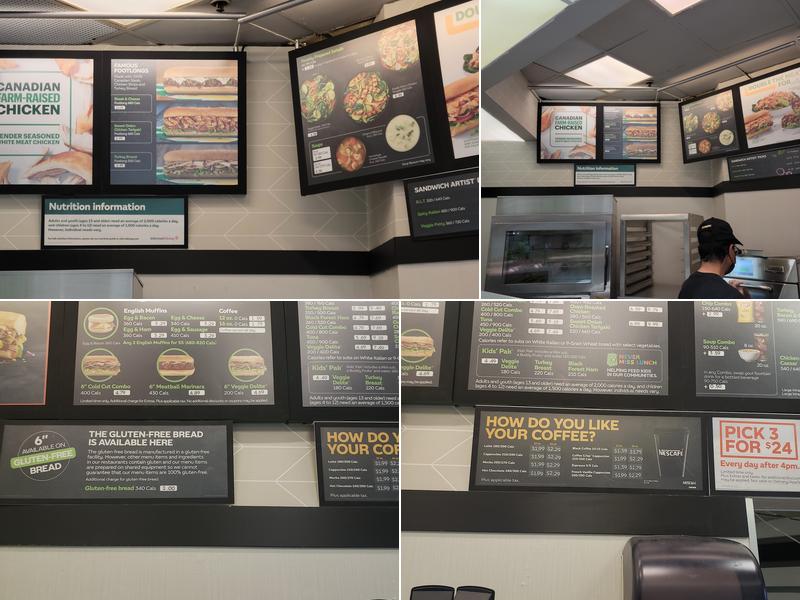 Subway Menu