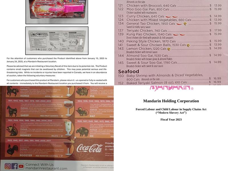 Mandarin Restaurant Menu