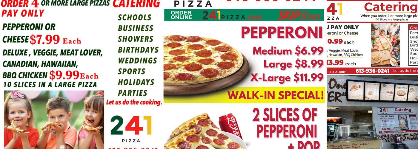 241 Pizza Menu