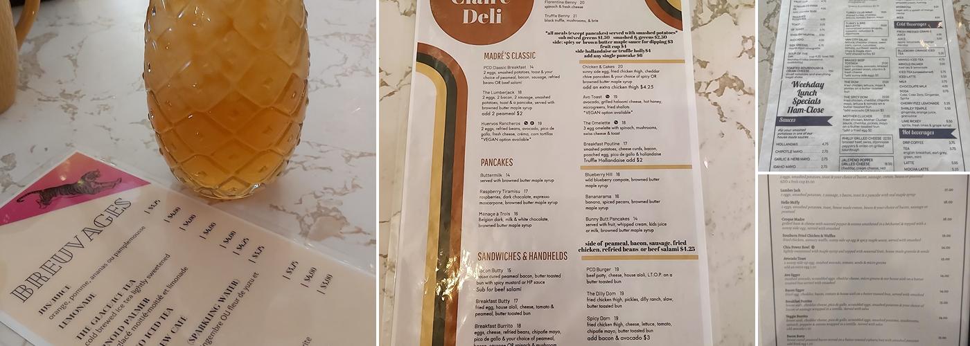 Pointe Claire Deli Menu
