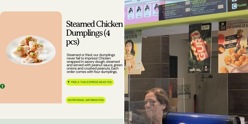 Thai Express Restaurant Lachine Menu